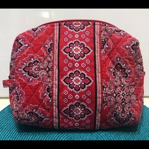Vera Bradley Frankly Scarlet Cosmetic make-up Bag